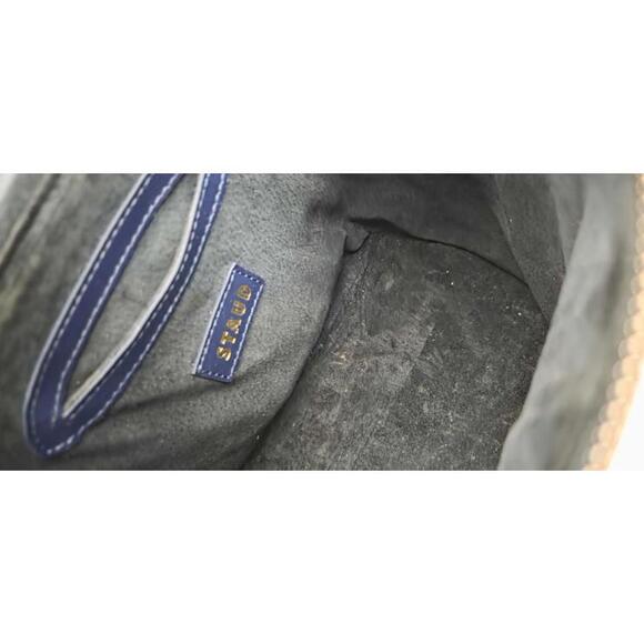 Staud Vitti Leather Bucket Bag In Female Blue - Picture 5 of 9